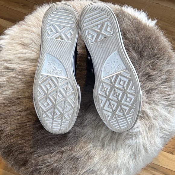 Converse Black and White High-Top Sneakers - Picture 3 of 3